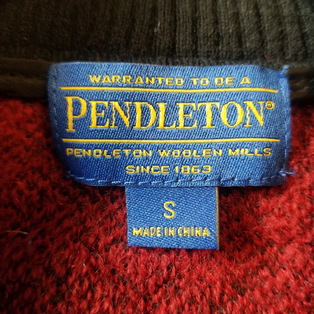 Pendleton Button Front Sweater Aztec Western Blac… - image 5